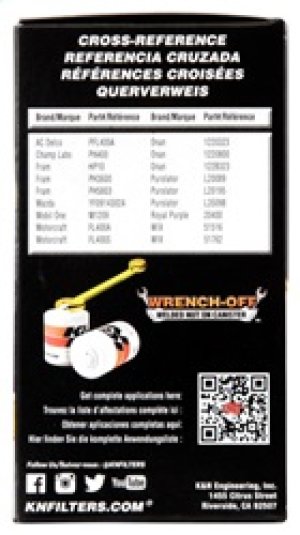 Dodge Neon SRT-4 Oil Filter - K&N Engineering - Performance Gold - `03-`05